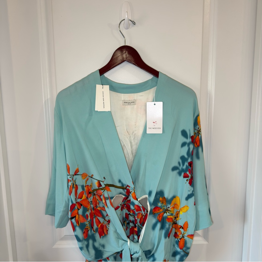 Dries Van Noten Darmina Light Blue Dress - Picture 4 of 13